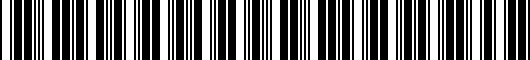 Barcode for 051.2.001.1A