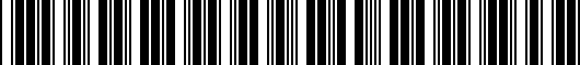 Barcode for 140.1.060.1A