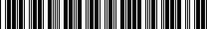 Barcode for 15021431E