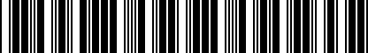 Barcode for 24321322A