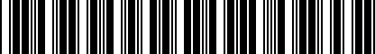 Barcode for 28240932A