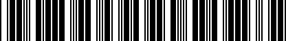 Barcode for 43312502C