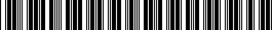 Barcode for 764.1.025.1A