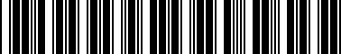Barcode for 98101504