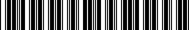 Barcode for 98102798